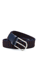 Men's Navy Blue Fabric Belt | Derimod