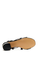 Women's Black Thick Heeled Sandals | Derimod