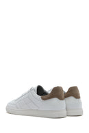 Men's White Lace-up Leather Sneaker | Derimod