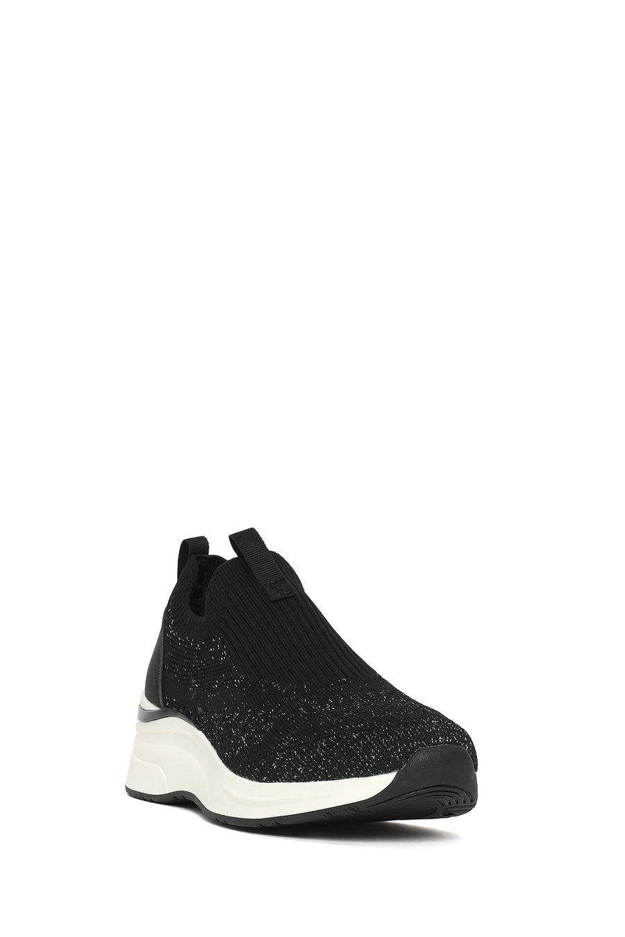 Derimod Zero Women's Black Thick Soled Fabric Sneaker