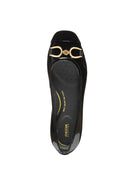 Geox Kadın Siyah Annytah Toka Detaylı Rugan Deri Babet | Derimod