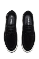 Men's Black Lace-Up Suede Leather Casual Shoes | Derimod