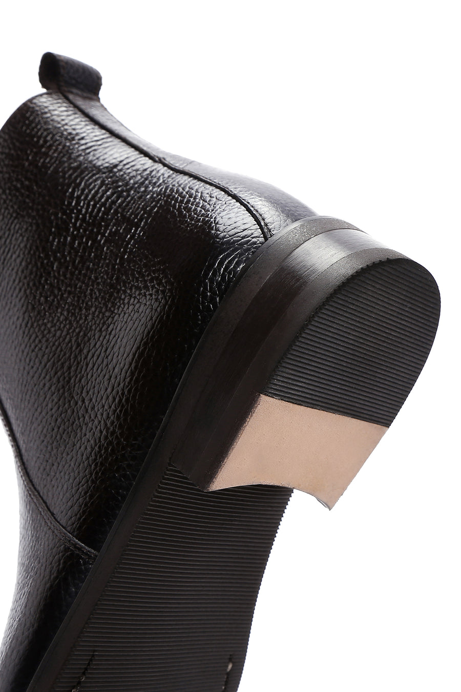 Men's Brown Zippered Leather Casual Boots