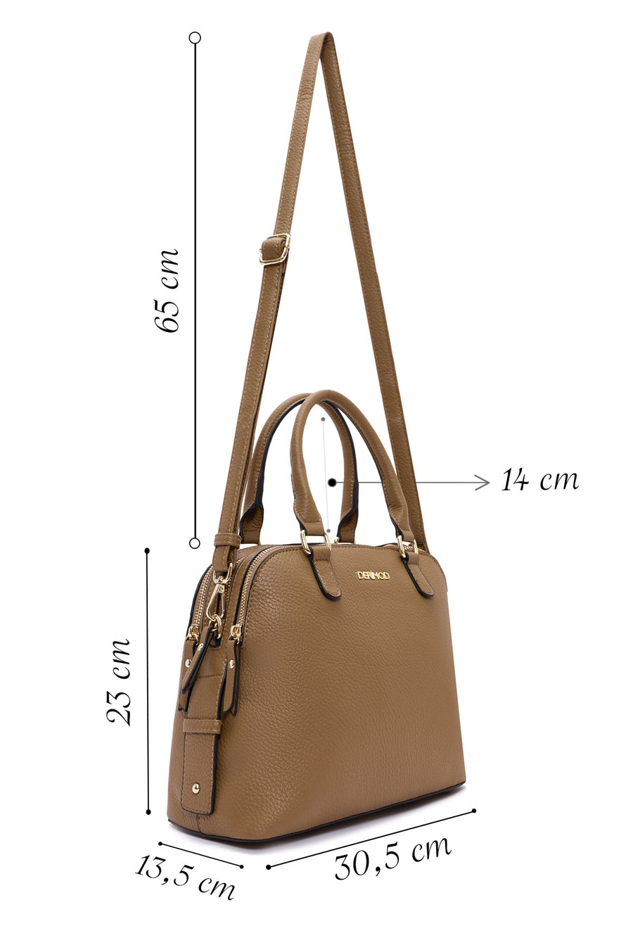 Women's Brown Long Strap Shoulder Bag