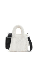 Women's Beige Long Strap Plush Crossbody Bag | Derimod