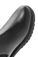 Women's Black Leather Chelsea Boots | Derimod