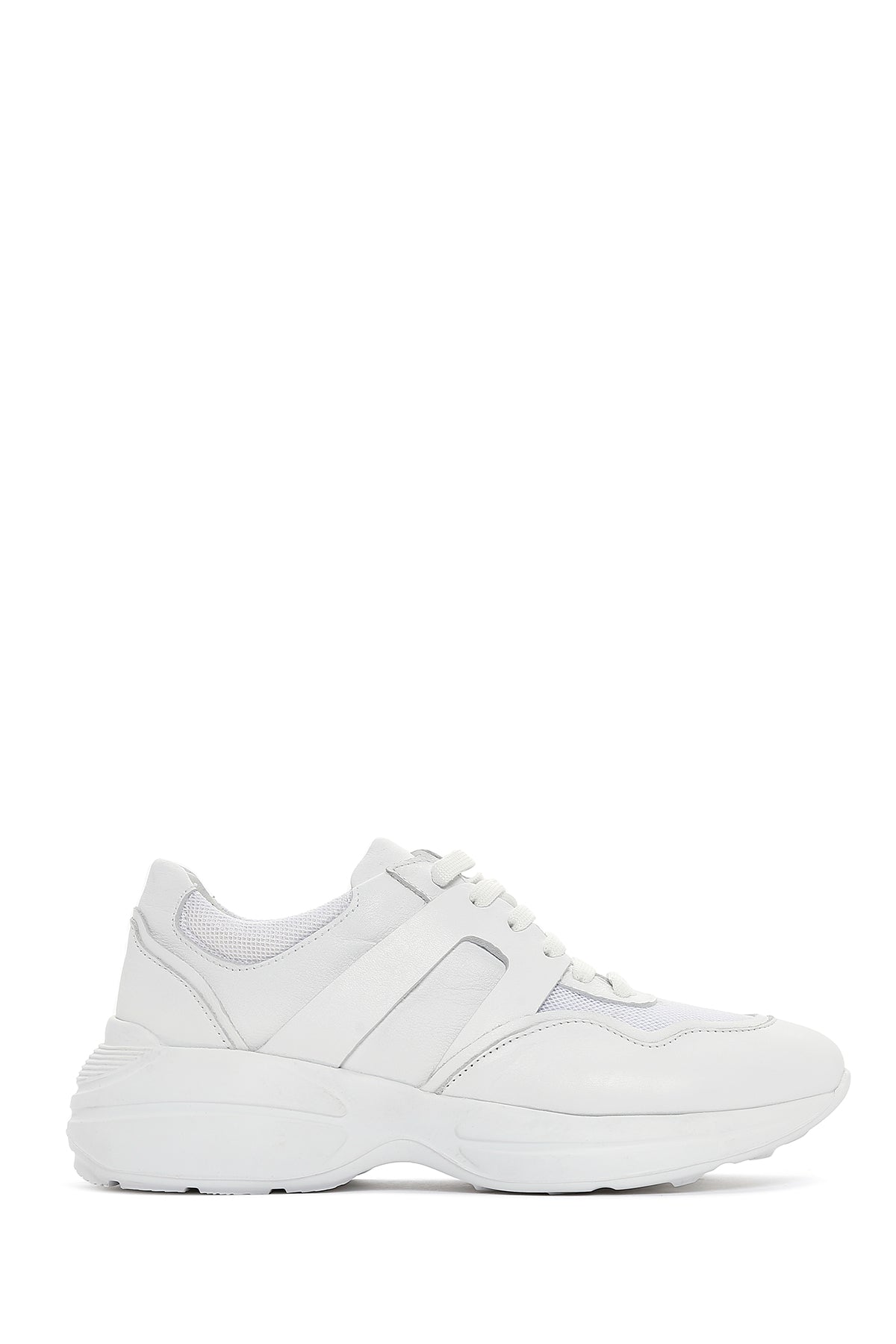 Women's White Leather Sneaker 23SFD291214 | Derimod