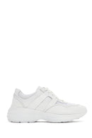 Women's White Leather Sneaker | Derimod