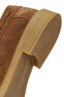 Women's Tan Tassel Suede Leather Loafer | Derimod