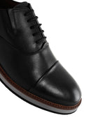 Men's Black Leather Oxford Casual Shoes | Derimod