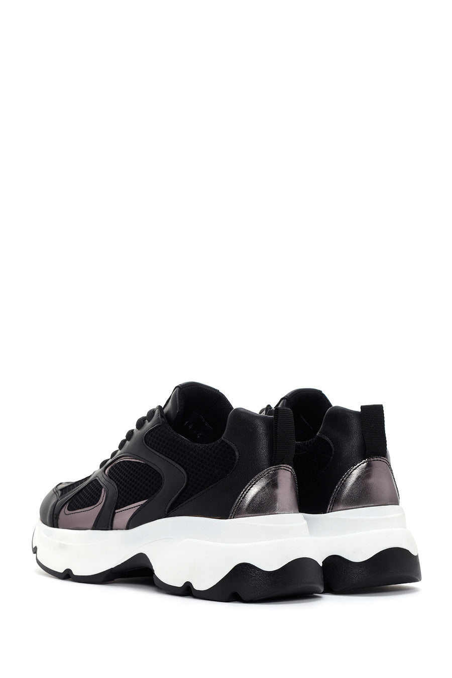 Kadın Siyah Kalın Tabanlı Sneaker