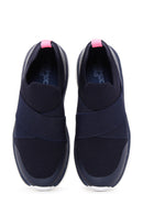 Women's Navy Blue Thick Soled Sneaker | Derimod