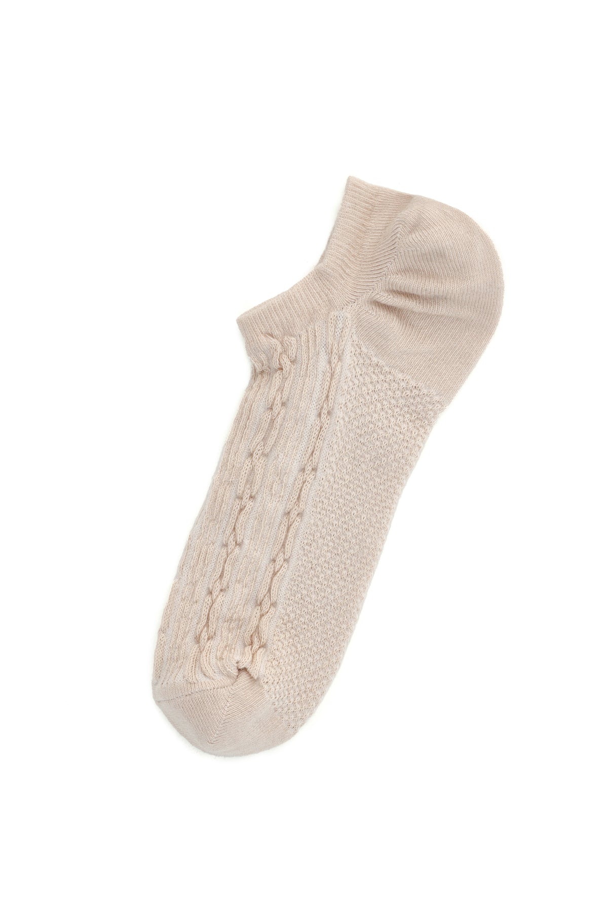 Kadın Bej Pamuk Çorap