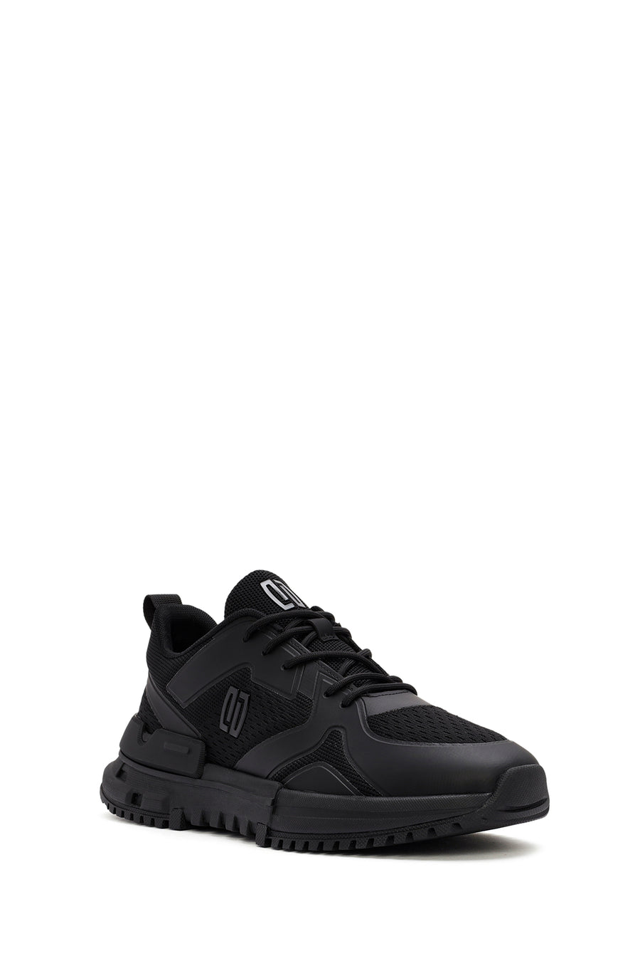 Derimod Zero Men's Black Lace Up Fabric Sneaker