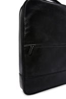 Men's Black Leather Backpack | Derimod