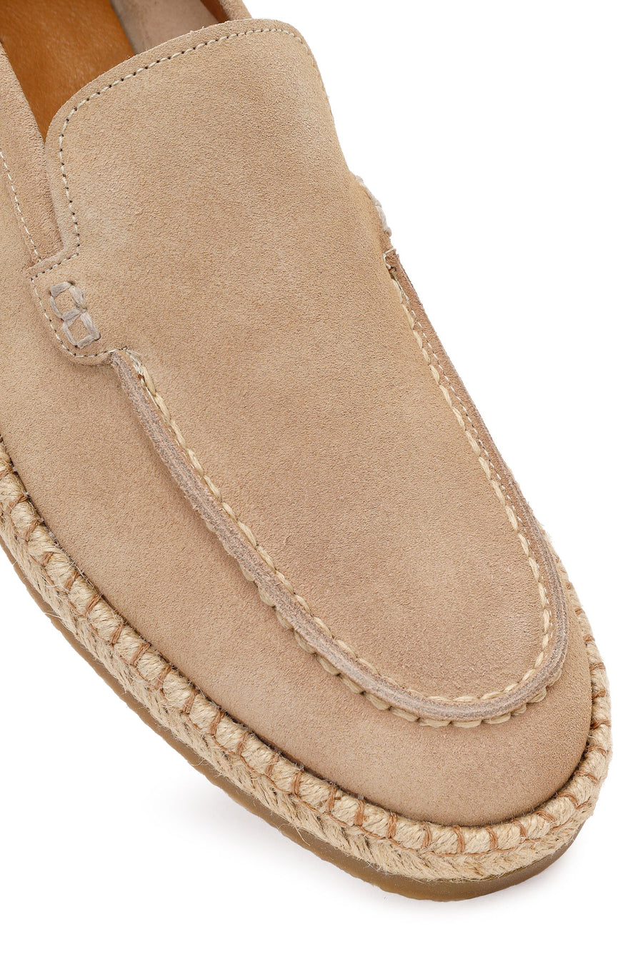 Men's Beige Suede Leather Casual Loafer