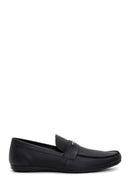 Men's Black Leather Casual Loafer | Derimod