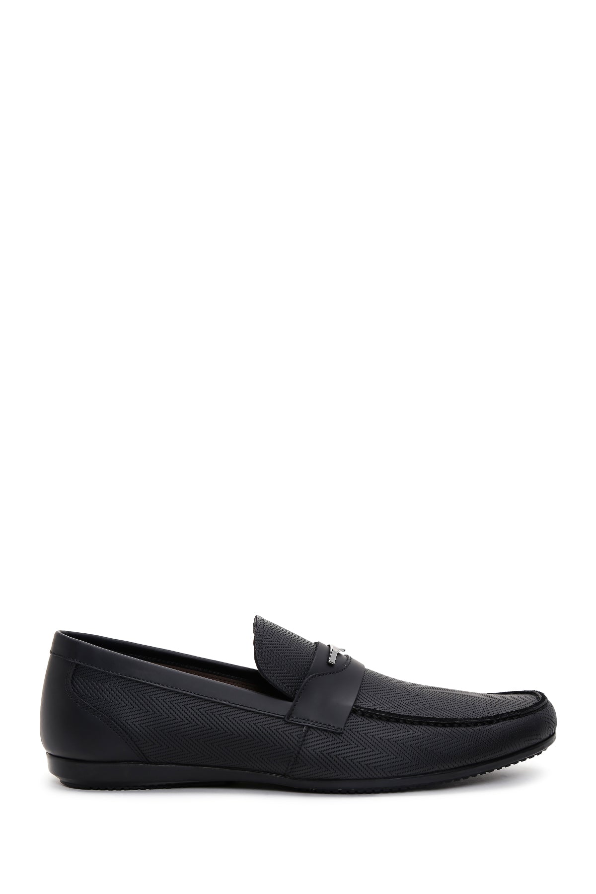 Erkek Siyah Deri Casual Loafer