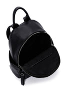 Women's Black Leather Backpack | Derimod