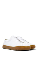 Camper Men's White Peu Terreno Leather Sneaker | Derimod