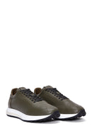 Erkek Yeşil Deri Sneaker | Derimod