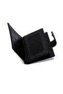 Men's Black Leather Card Holder | Derimod