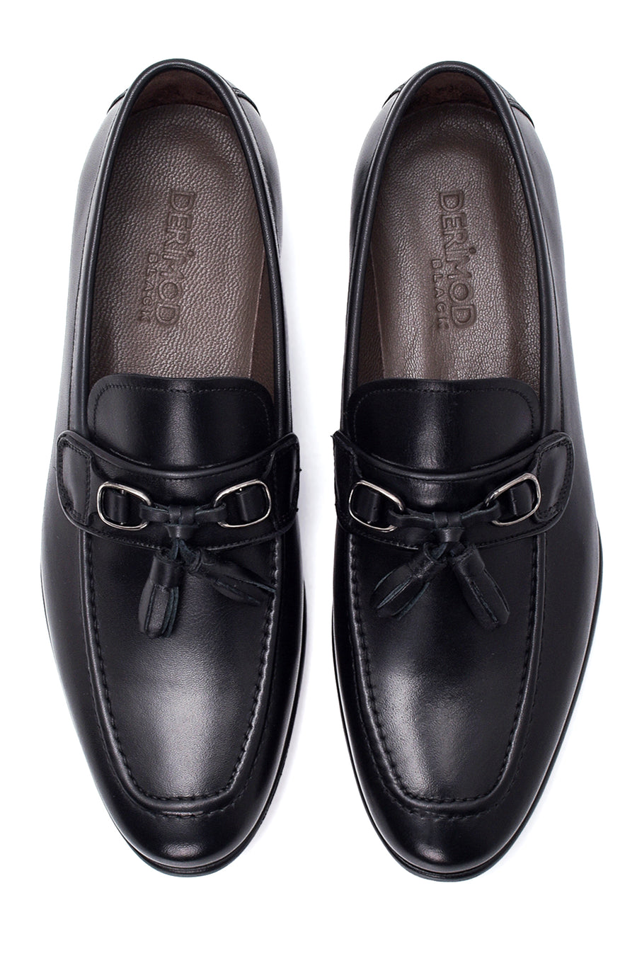 Erkek Siyah Deri Klasik Loafer