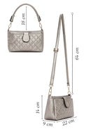 Women's Silver Long Strap Quilted Handbag | Derimod