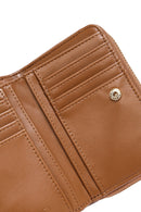 Women's Brown Braided Wallet | Derimod