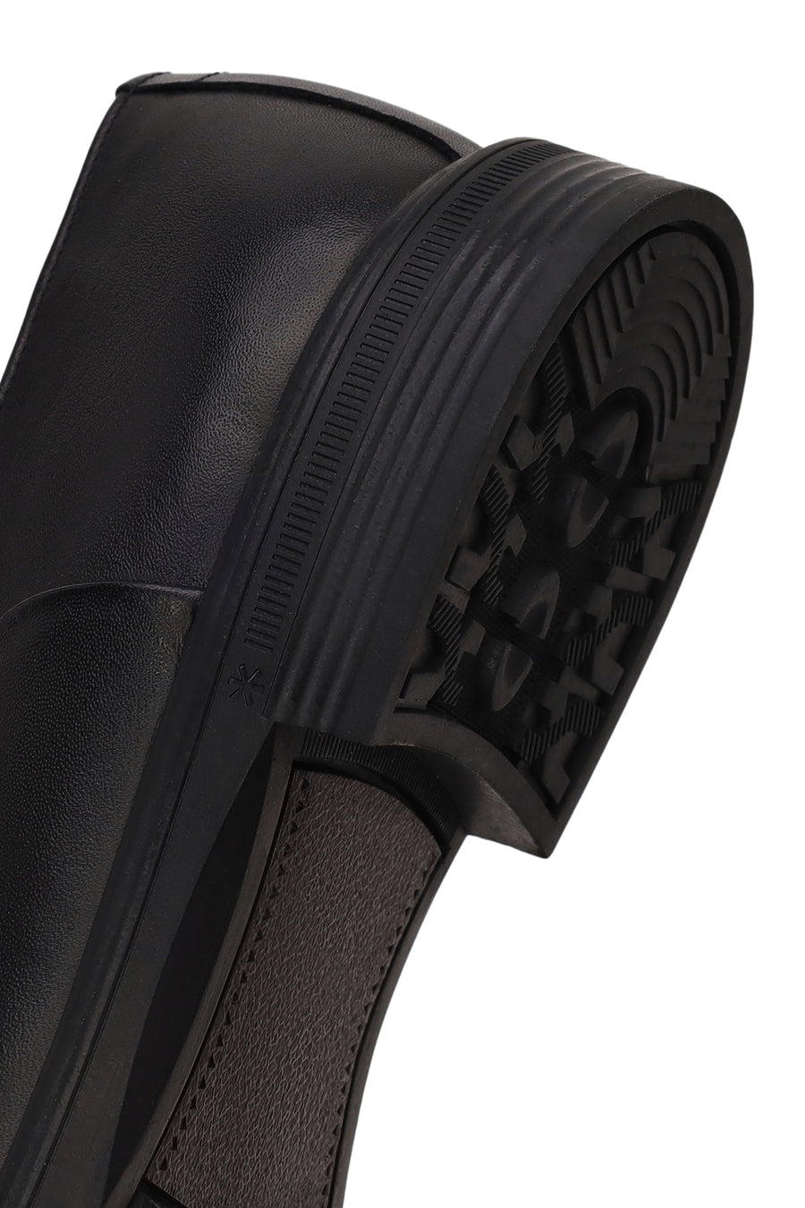 Male Black Lace-up Leather Casual Shoes
