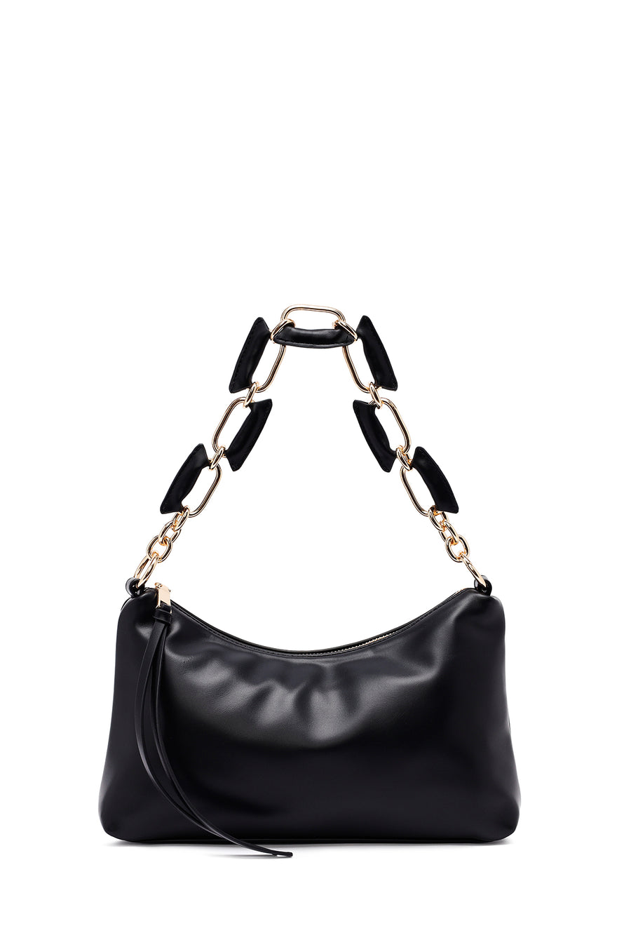 Woman Black Long-Strap Shoulder Bag