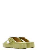 Women's Green Thick Soled Comfort Slippers | Derimod