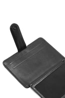 Men's Black Leather Card Holder | Derimod