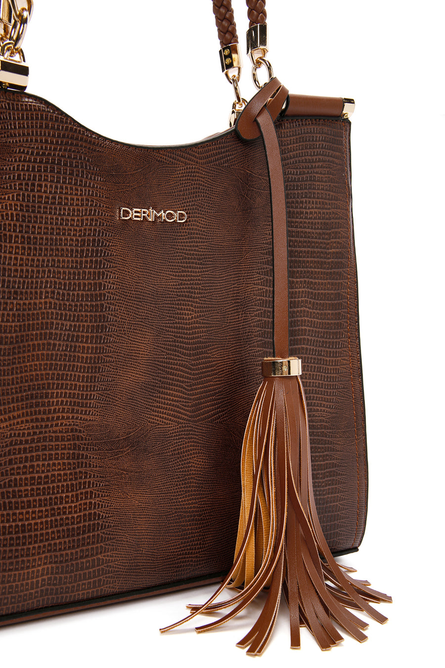 Women's Tan Printed Long Strap Shoulder Bag