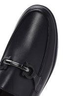 Men's Navy Blue Leather Casual Loafer | Derimod