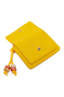 Woman Yellow Charm Card Holder | Derimod