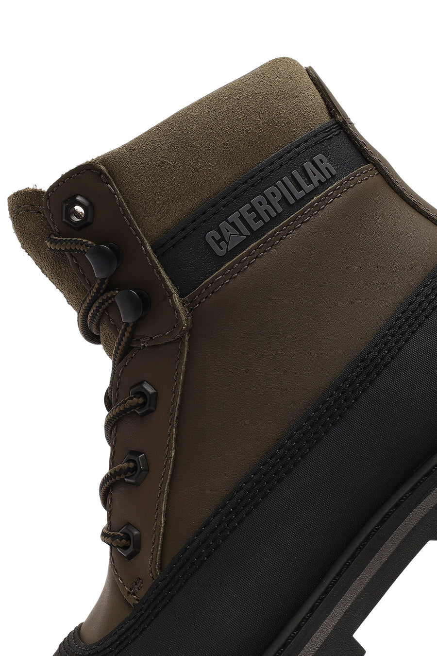 Caterpillar Men's Green Colorado Galosh WP Lace-Up Leather Combat Boots