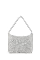 Women's Silver Long Chain Strap Stone Bag | Derimod