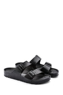 Birkenstock Women's Black Double Buckle Arizona Eva Flat Slippers | Derimod