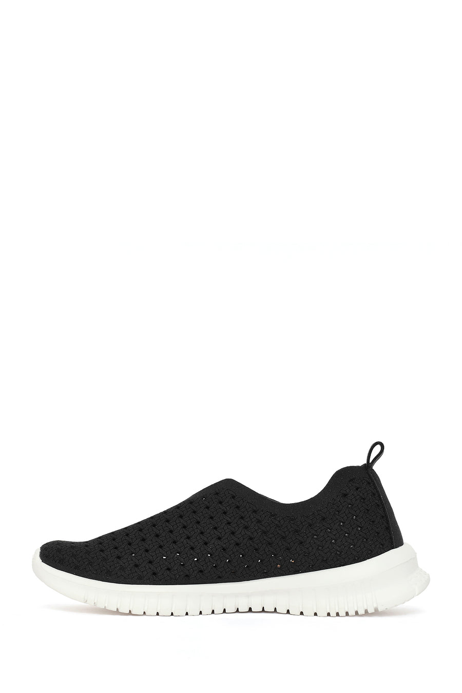 Woman Navy Patterned Suede Comfort Shoes
