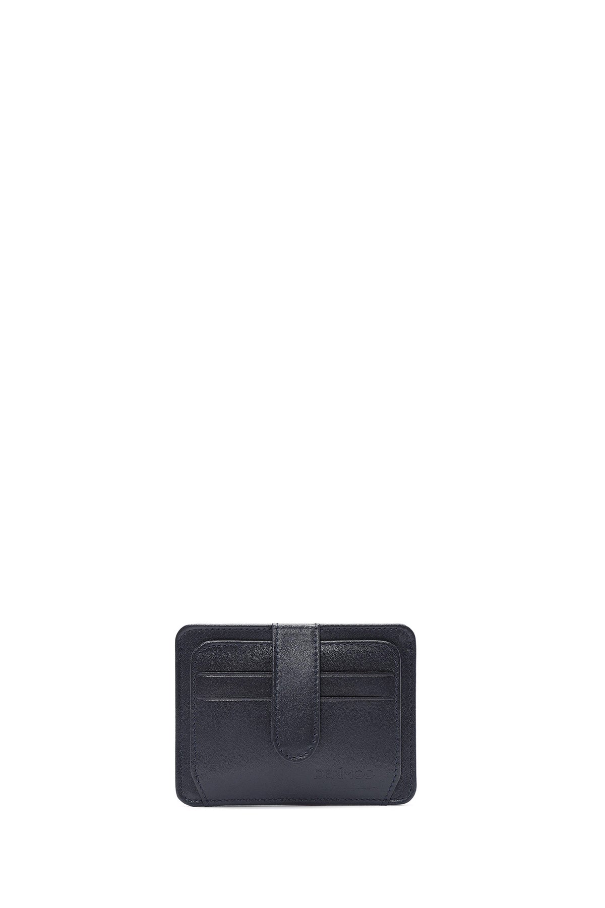 Men's Navy Blue Leather Card Holder 000A2D307318 | Derimod