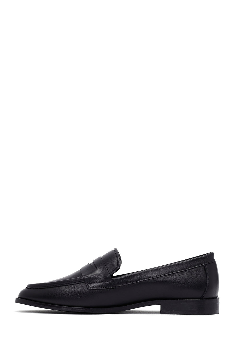 Woman Black Leather Loafers