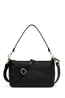 Woman Black Long-Strap Leather Shoulder Bag | Derimod