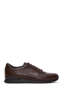 Men's Leather Brown Leather Casual Sneaker | Derimod