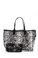 Women's Crocodile Patterned Transparent Bag | Derimod