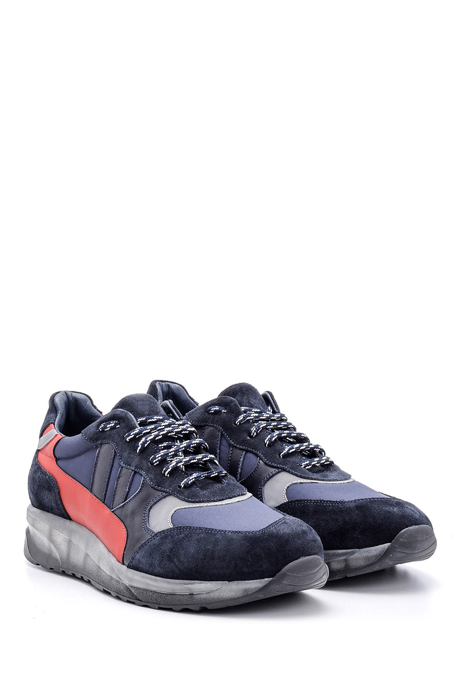 Men's Transparent Sole Leather Sneaker