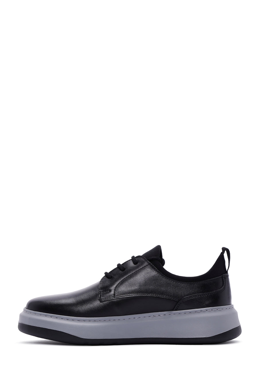 Men's Black Leather Sneaker