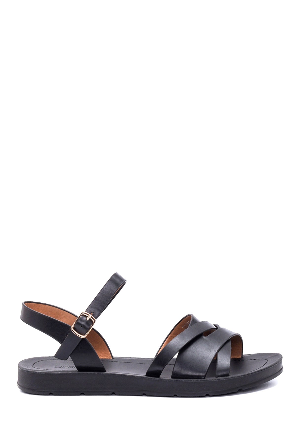 Kadın Siyah Casual Topuklu Sandalet 22SFE462318 | Derimod