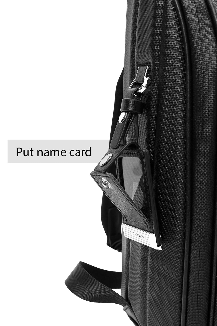 D-Pack Unisex Black Fabric Backpack