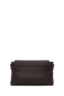 Woman Brown Classic Crossbody Bag with Long Strap | Derimod